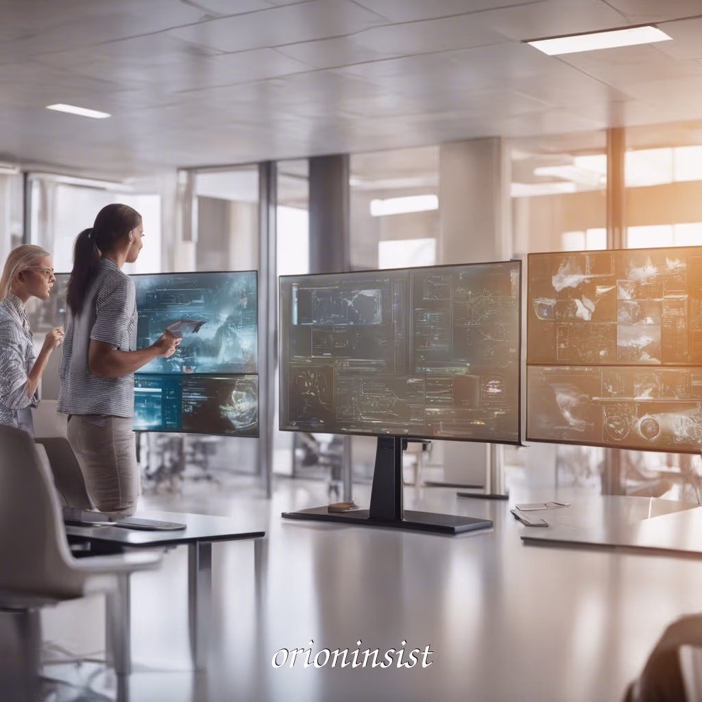 Male and female SOC analysts working under pressure in a cybersecurity operations center.