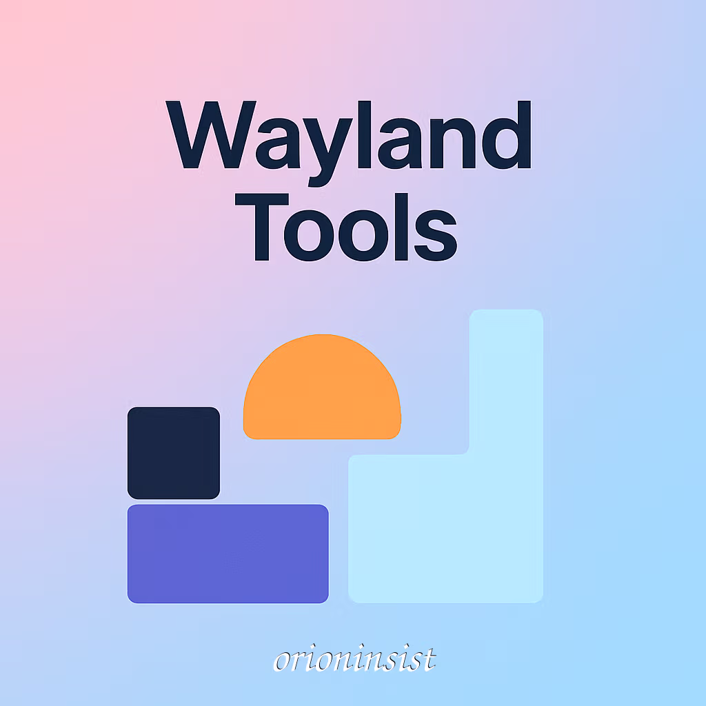Minimalistic Wayland tools illustration